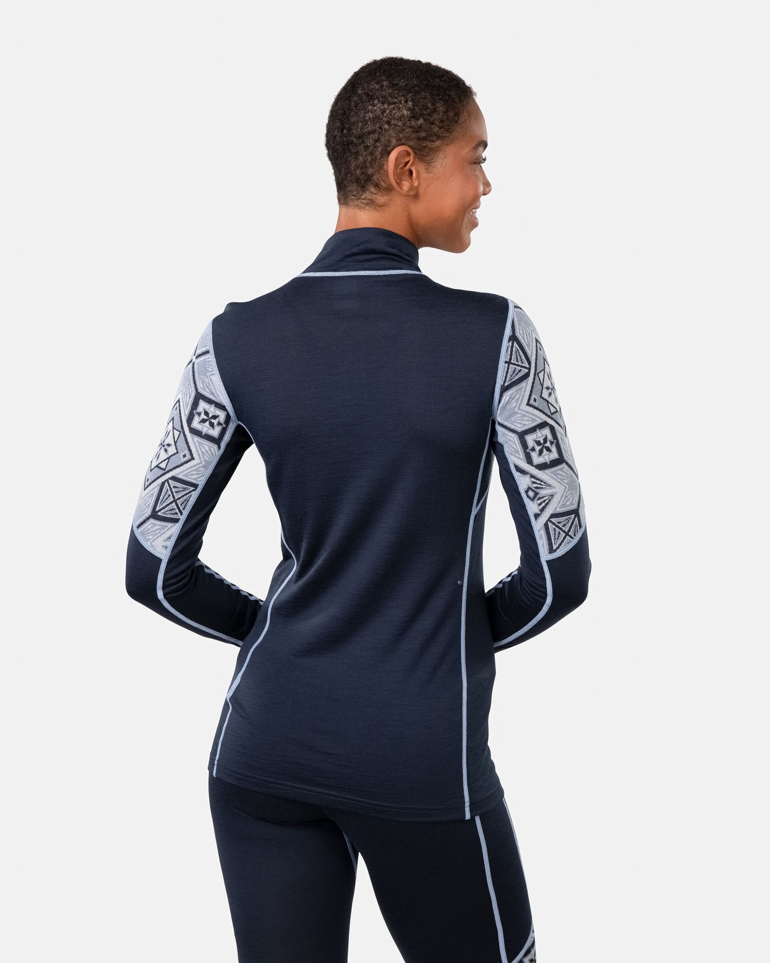Kari Traa Eloise Half Zip Skiundertrøje Dame - Royal -