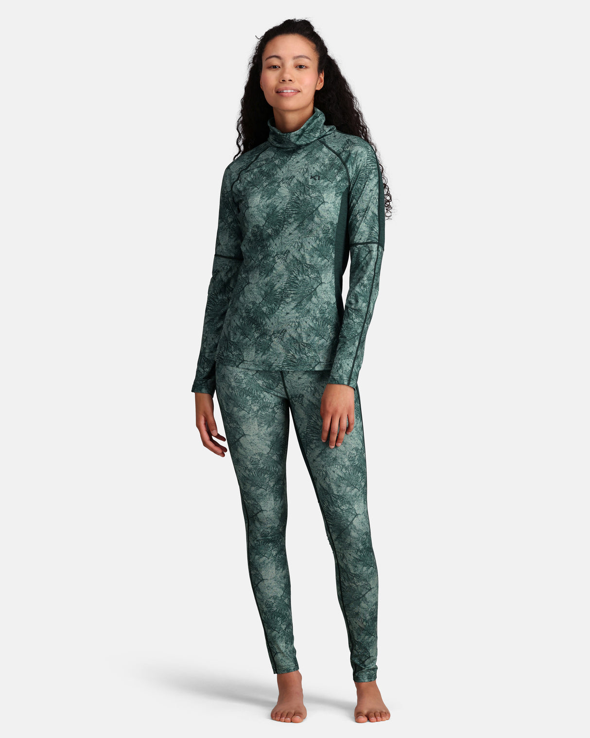 Kari Traa Fierce Long Sleeve Skiundertrøje Dame - Pine Green -
