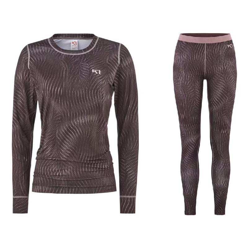 Kari Traa Fryd Baselayer Skiundertøj Sæt Dame - Recycled Syrup - XL