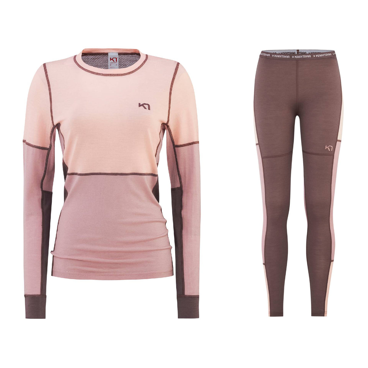 Kari Traa Lam Long Sleeve Baselayer Uldundertøj Sæt Dame - XL