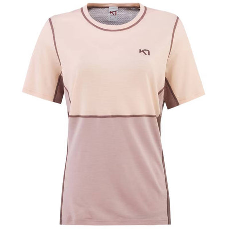 Kari Traa Lam Loose Tee T-shirt - 100% Merinould - Prim Pink