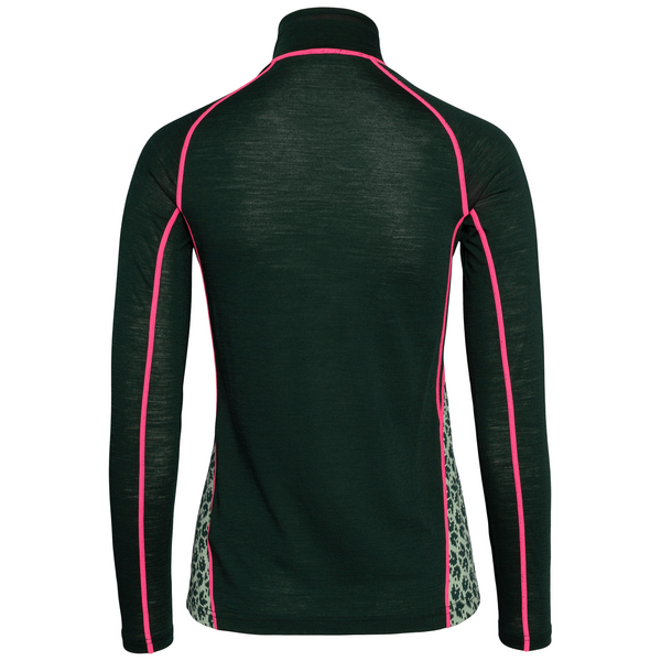 Kari Traa Lekker Half Zip Skiundertrøje Dame - Pine Green -
