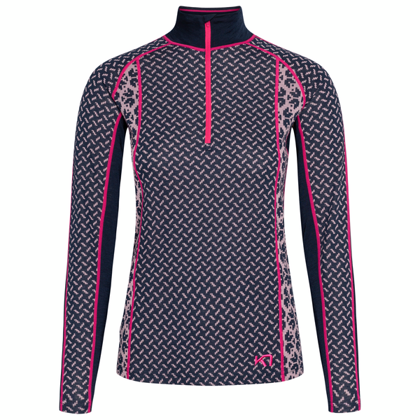 Kari Traa Lekker Half Zip Skiundertrøje Dame - Royal - Royal
