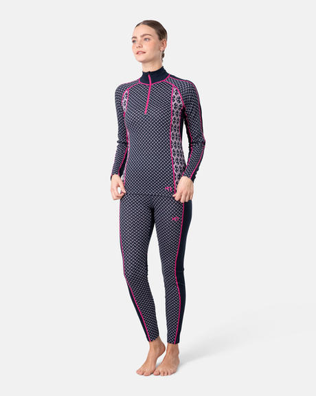 Kari Traa Lekker Half Zip Skiundertrøje Dame - Royal -