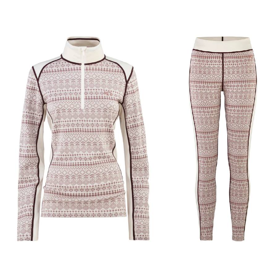 Kari Traa Maud Skiundertøj Sæt Dame - Natural White - XL
