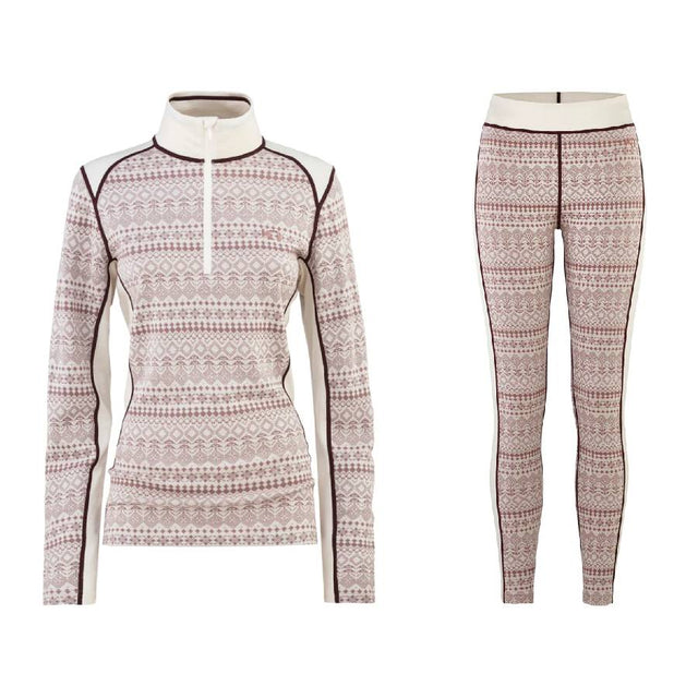 Kari Traa Maud Skiundertøj Sæt Dame - Natural White - XL