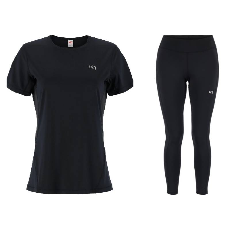 Kari Traa Nora 2.0 Plus Size Træningssæt Dame - Black - Black