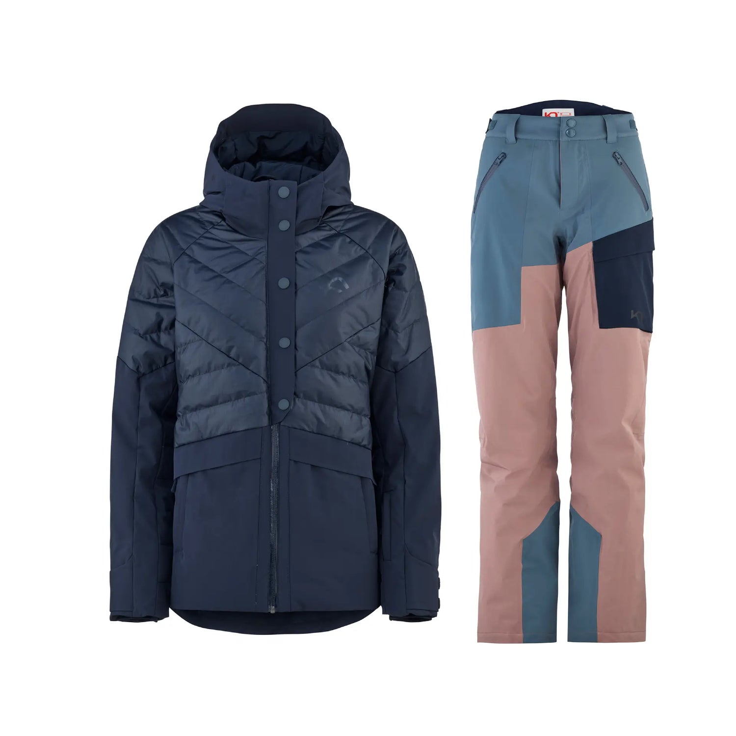 Kari Traa Ragnhild & Agnes Skisæt Dame - Recycled Royal / Taupe - XL
