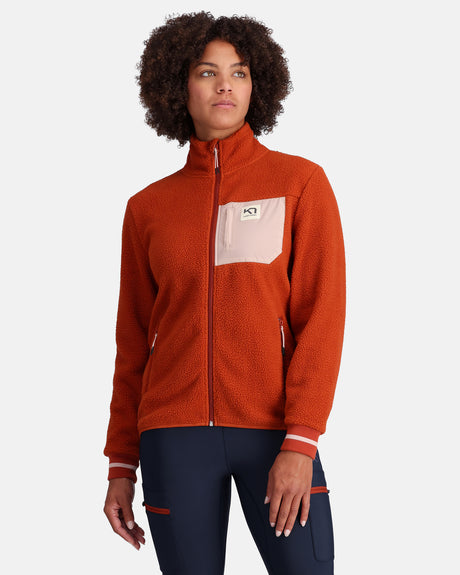 Kari Traa Røthe Midlayer Fleecetrøje Dame - Maple -