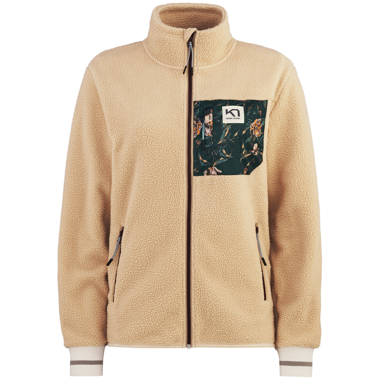 Kari Traa Røthe Midlayer Fleecetrøje Dame - Printed Oat - Printed Oat