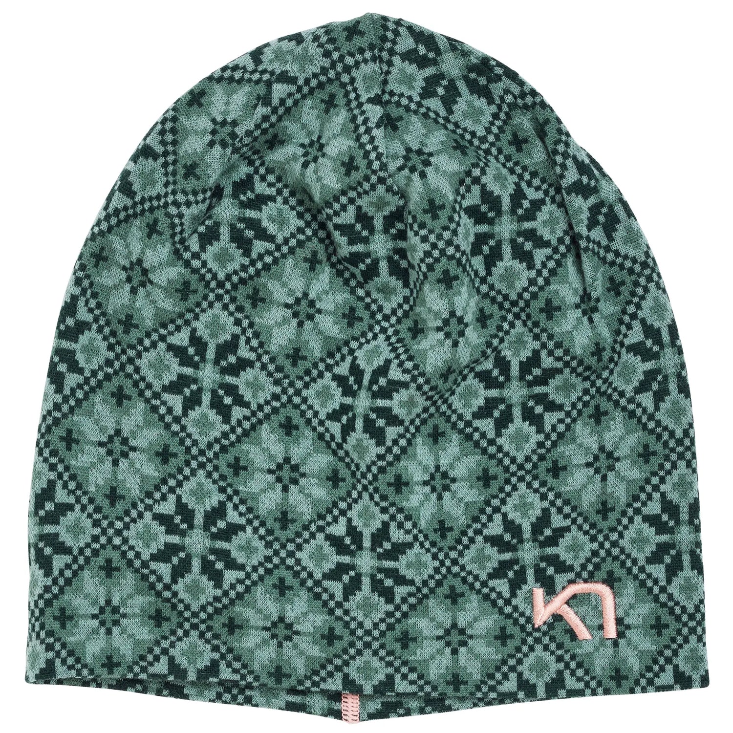 Kari Traa Rose Beanie Strikhue Dame - Murk Green - Murk Green One-size