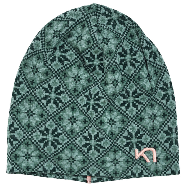 Kari Traa Rose Beanie Strikhue Dame - Murk Green - Murk Green One-size