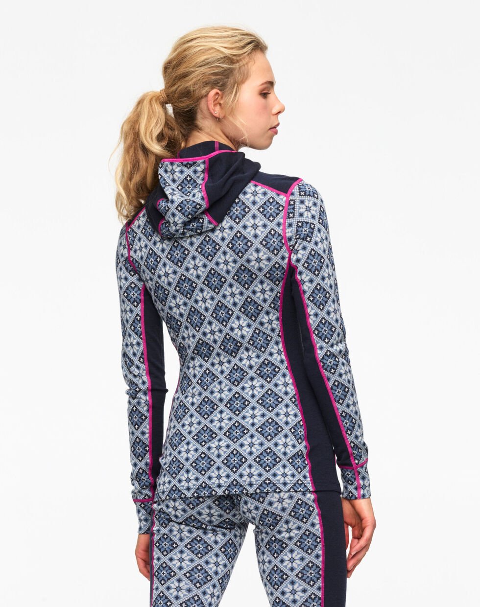 Kari Traa Rose Hoodie High Waist Skiundertøj Sæt Dame - Royal -