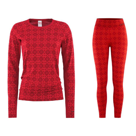 Kari Traa Rose Light Long Sleeve Skiundertøj Sæt Dame - Heart - XL