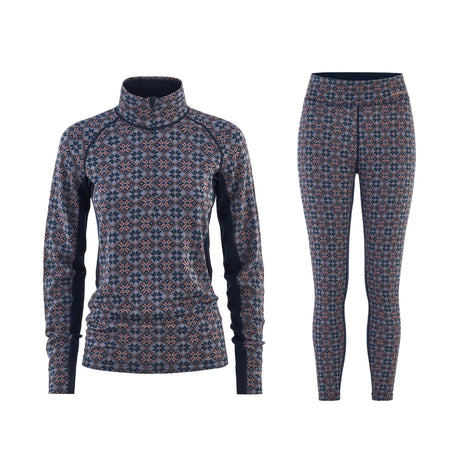 Kari Traa Rose Light Half Zip Skiundertøj Sæt Dame - Royal - XL