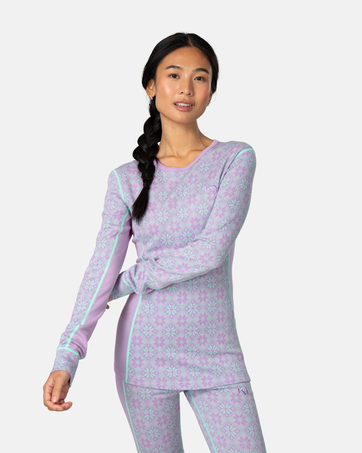 Kari Traa Rose Long Sleeve 2.0 Skiundertrøje Dame - Light Purple