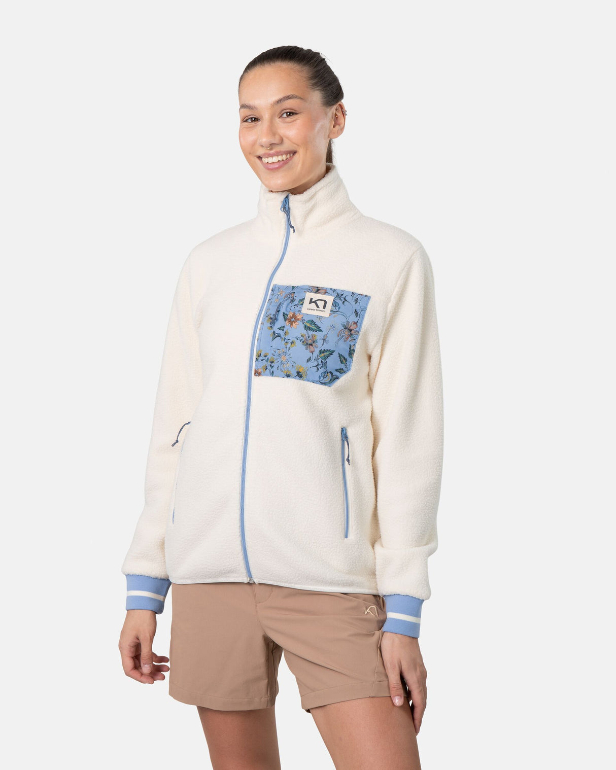 Kari Traa Røthe Midlayer Fleecetrøje Dame - Natural White - Natural White