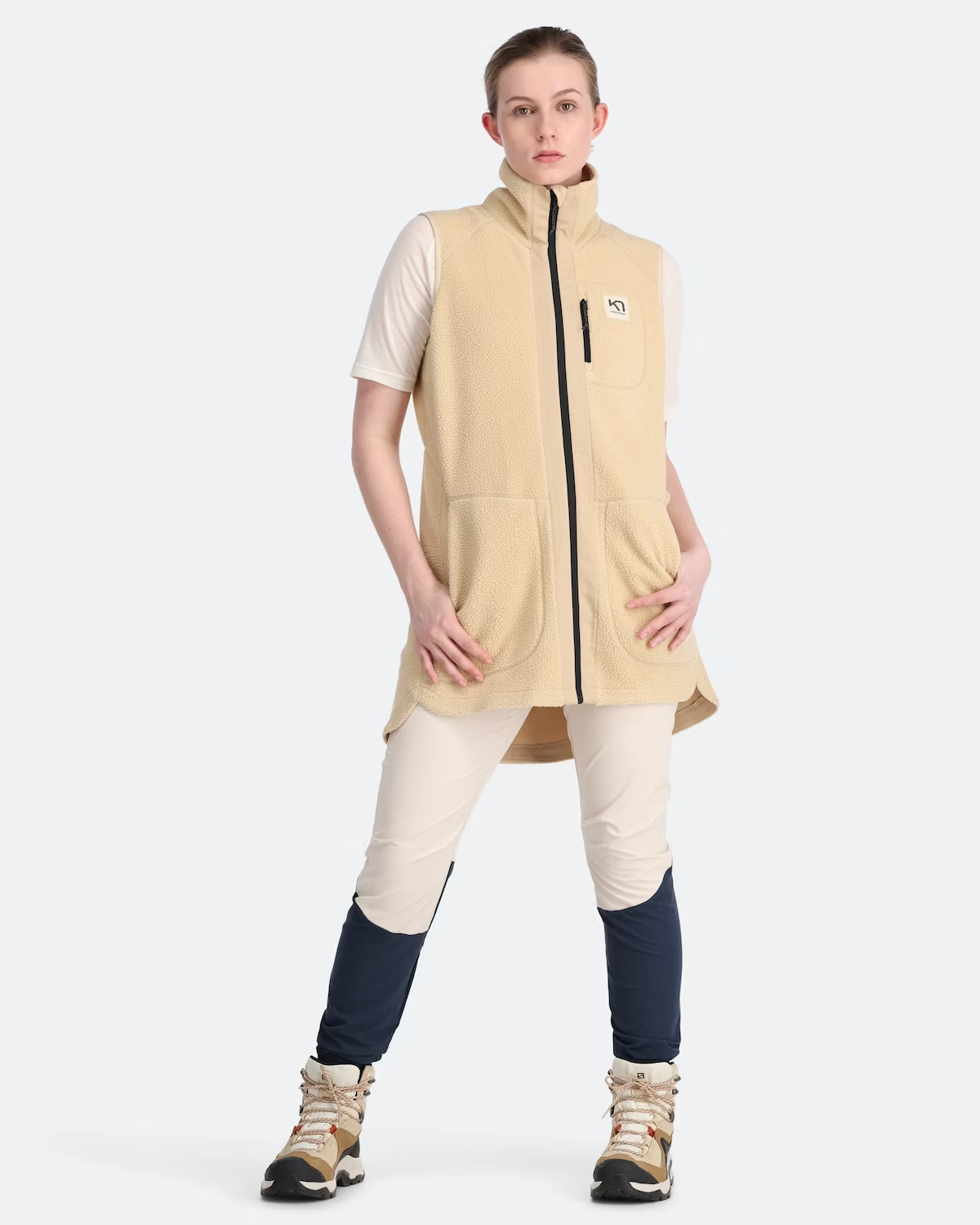 Kari Traa Sanne Pile Vest Long -
