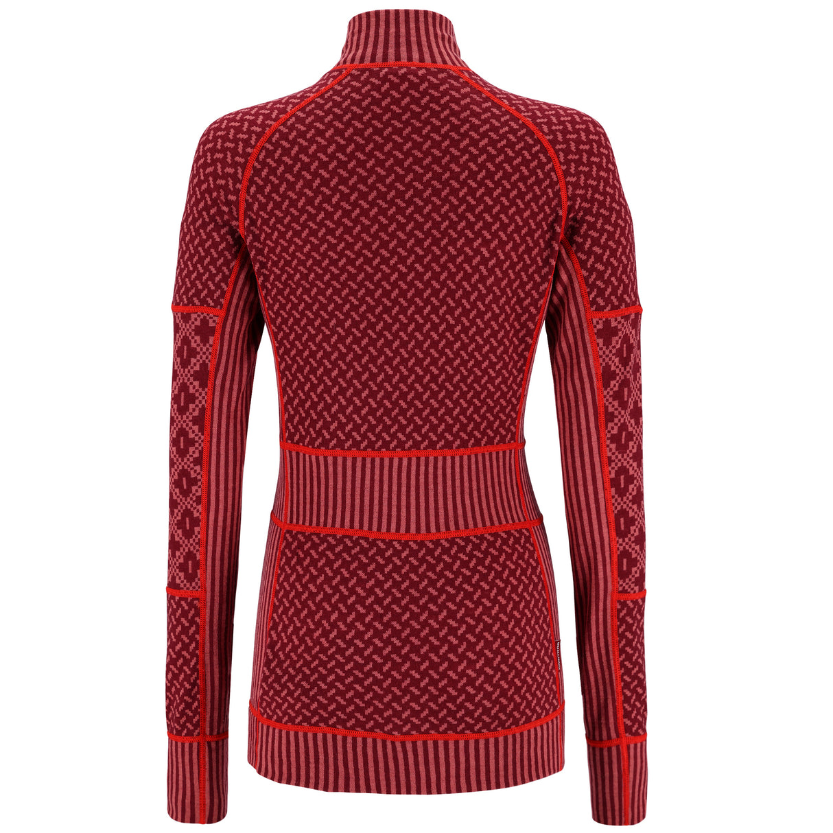 Kari Traa Smekker Half Zip Skiundertrøje Dame - Rouge Red -