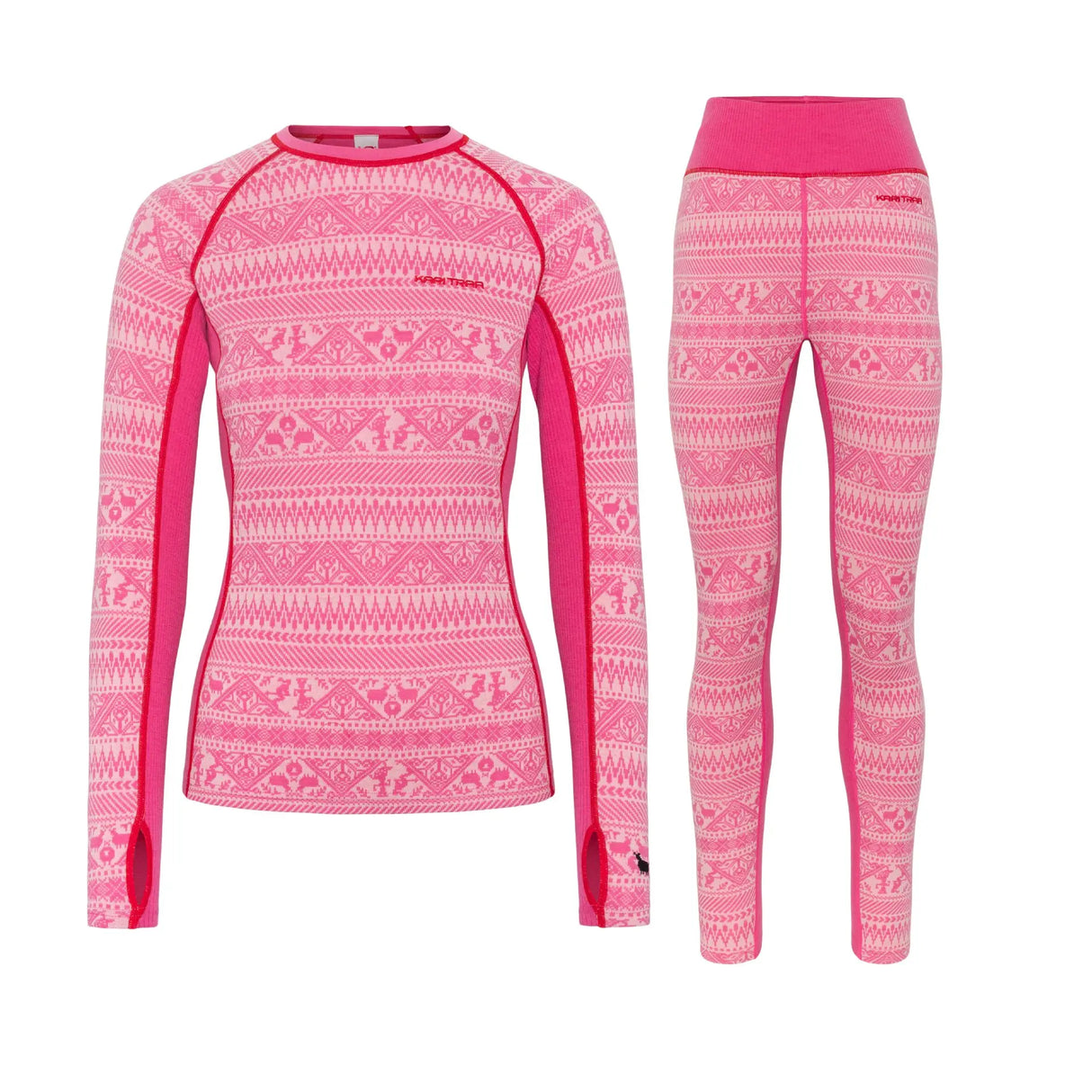 Kari Traa Tale Long Sleeve Skiundertøj Sæt Dame - Spink - XL