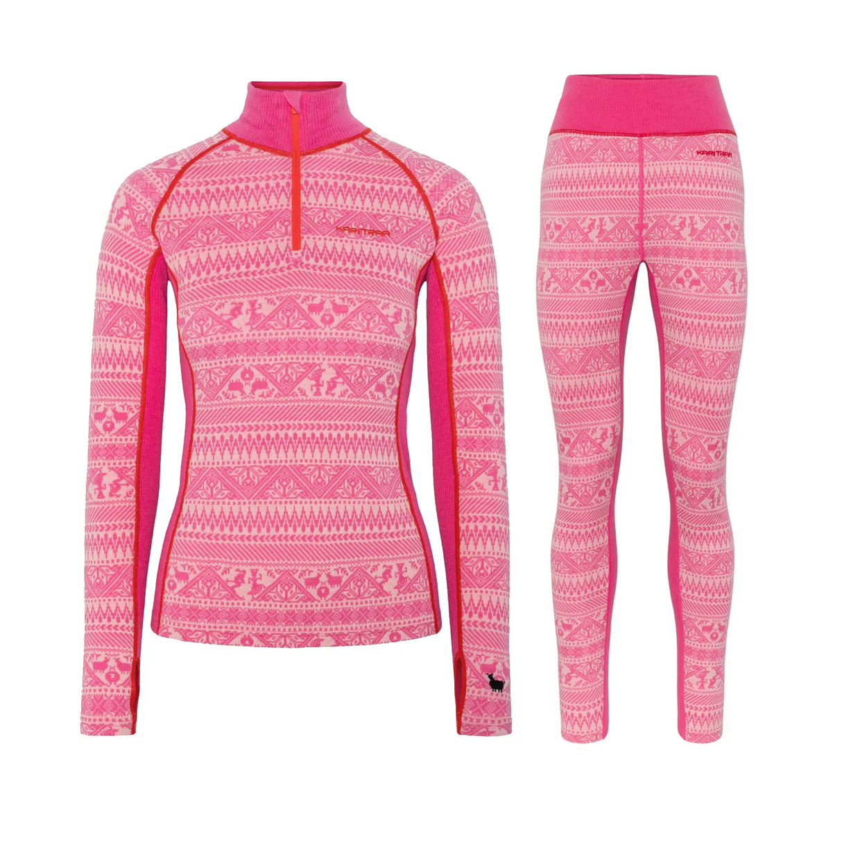 Kari Traa Tale Half Zip Skiundertøj Sæt Dame - Spink - XL