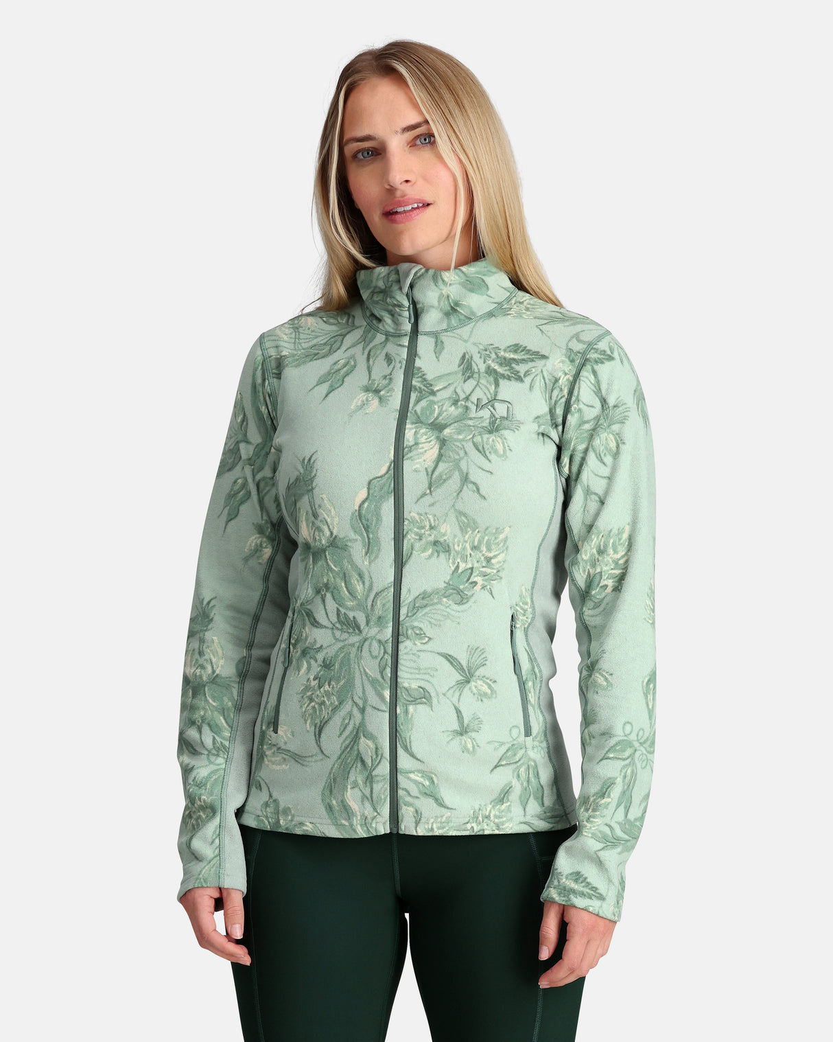 Kari Traa Thalena Fleece Dame - Sage