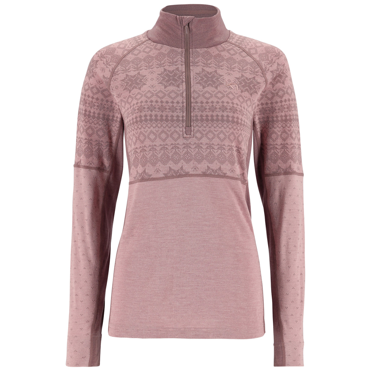 Kari Traa Vilma Half Zip Skiundertøj Sæt Dame - Prim Pink -