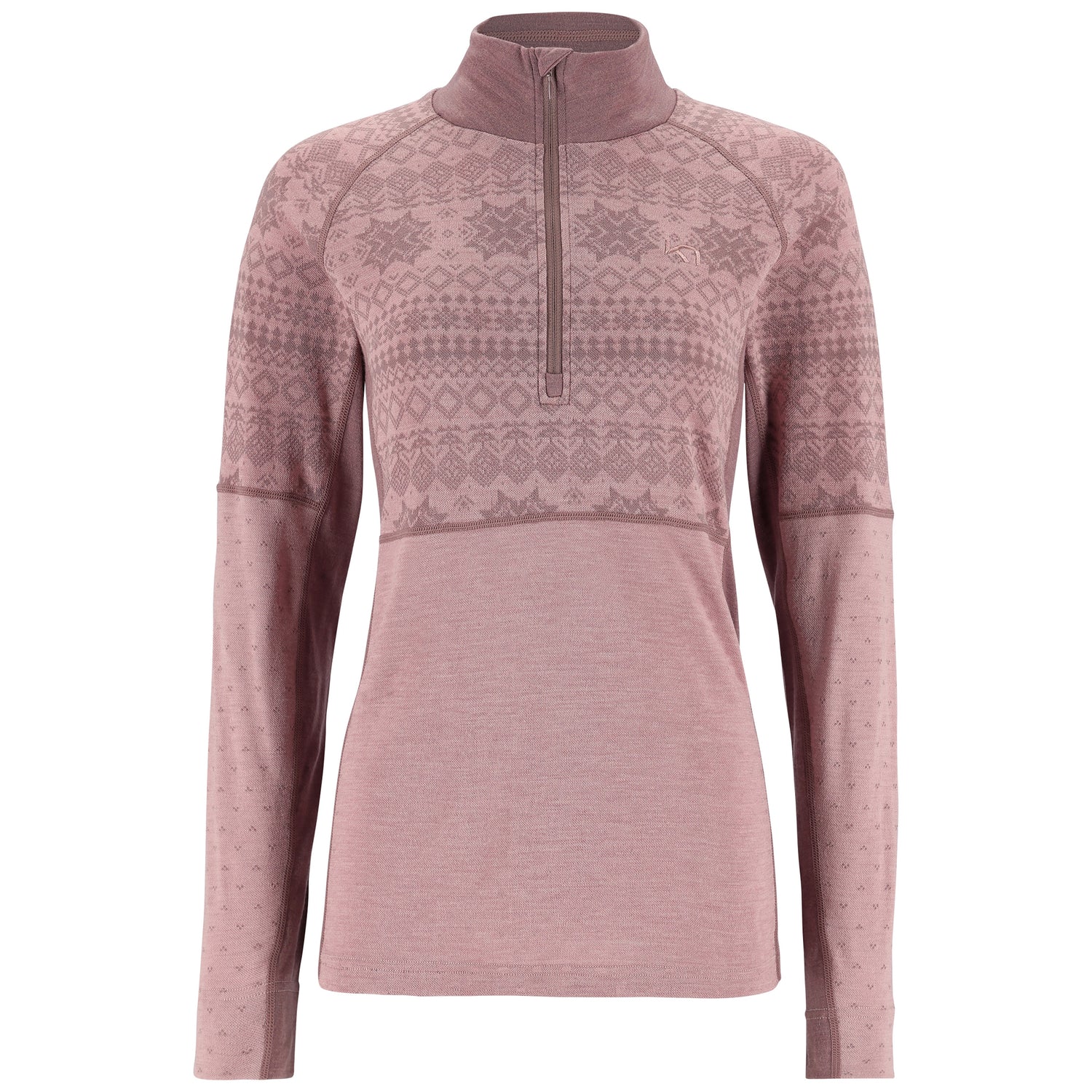 Kari Traa Vilma Half Zip Skiundertøj Sæt Dame - Prim Pink -