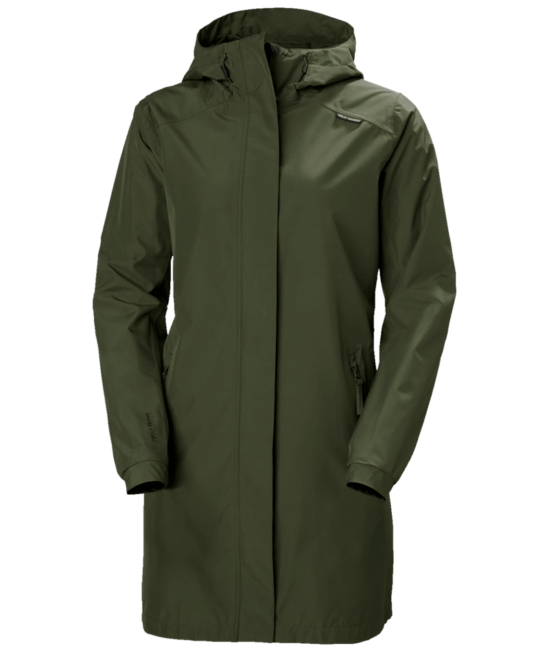 Helly Hansen Women’s Valkyrie Fleece-Lined Rain Jacket Regnfrakke Dame - Utility Green