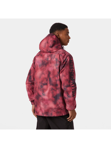 Helly Hansen Men's Ervik Jacket Jakke Herre - Dark Magenta Yu Spray Aop -