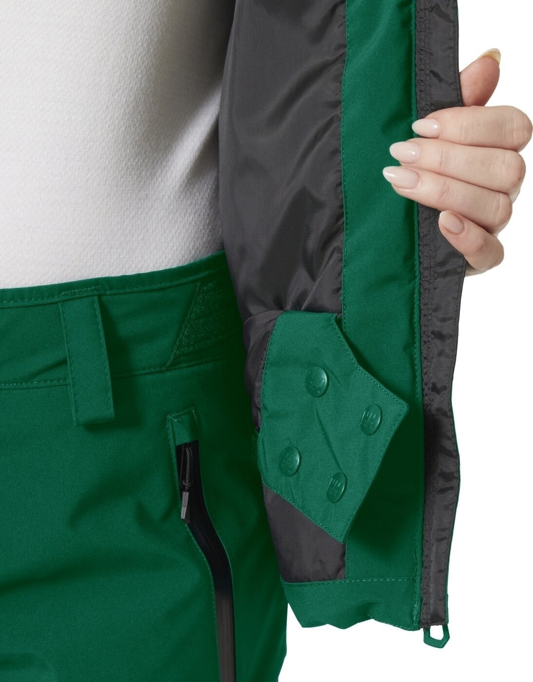 Helly Hansen Women's Snowplay Ski Jacket Skijakke Dame - Emerald -