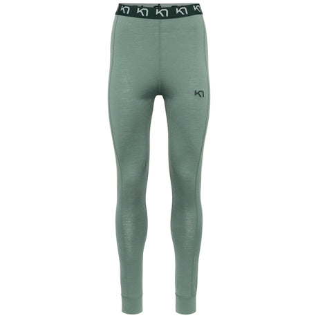 Kari Traa Klara High Waist Pant Højtaljede Skiunderbukser Dame - Murk Green