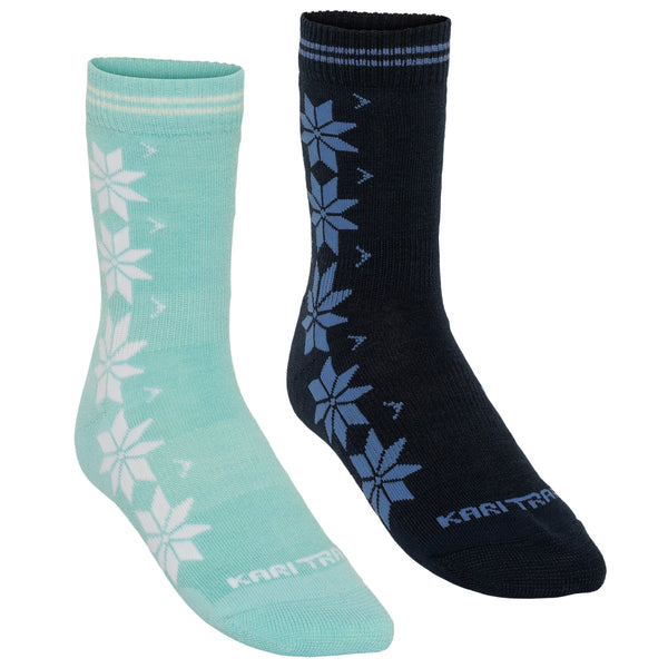 Kari Traa Vinst Wool Socks 2PK Sportssokker Dame - Wave - Wave