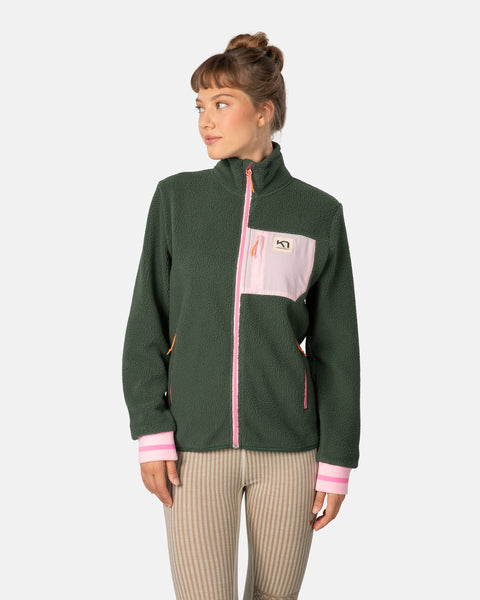 Kari Traa Røthe Midlayer Fleecetrøje Dame - Thyme Green - Thyme Green