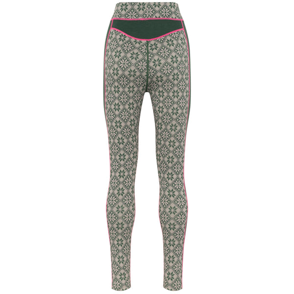 Kari Traa Rose Half Zip High Waist Skiundertøj Sæt Dame - Thyme Green -