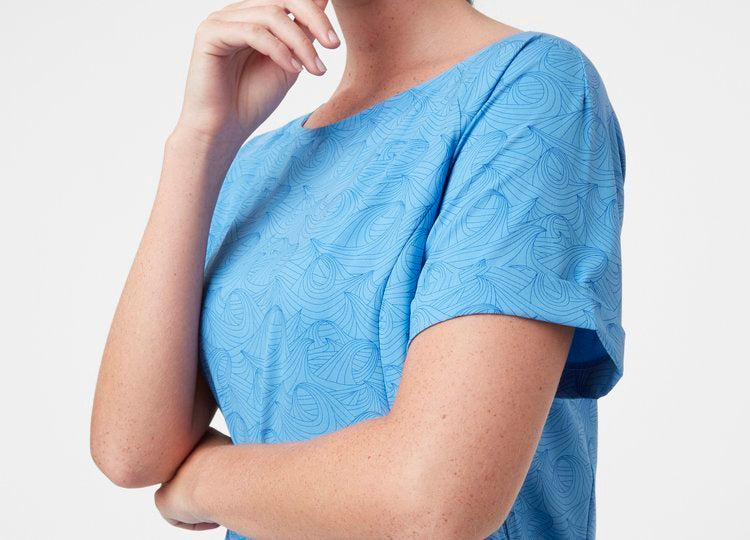 Helly Hansen Women's Thalia Tee T-shirt Dame - Skagen Blue -