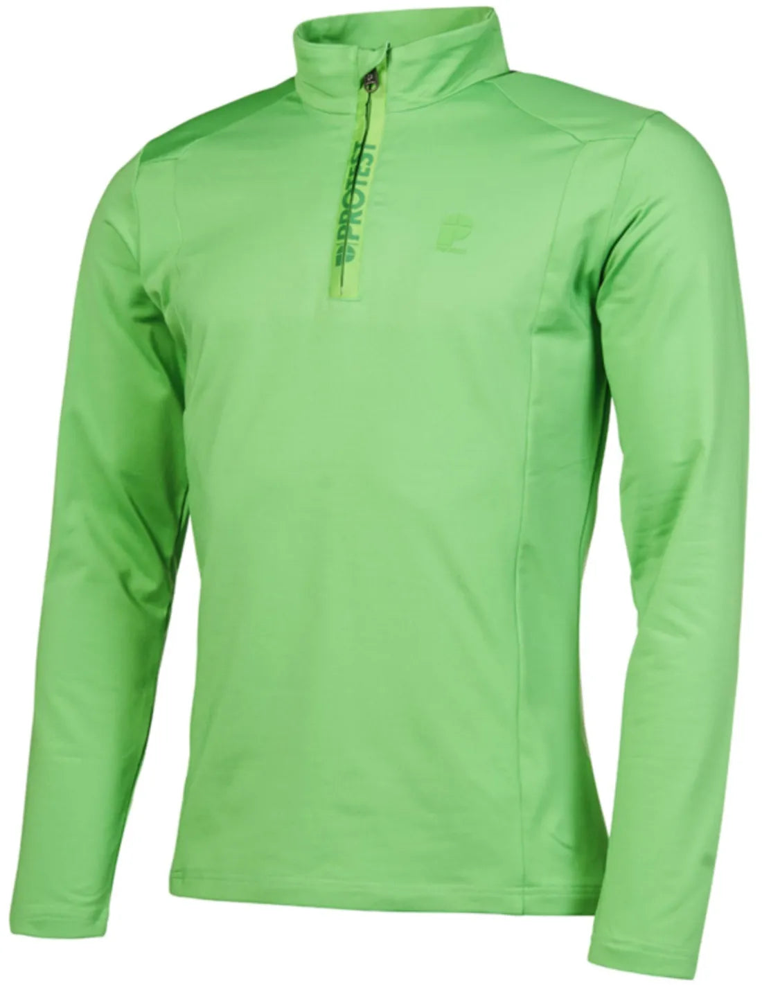 Protest Willowy Stretch 1/4 Zip Mens Fleece Top - Leaf Green - Leaf Green