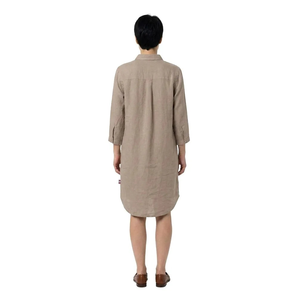 Redgreen Woman Dina Shirt Dress Kjole Dame - Mid Sand