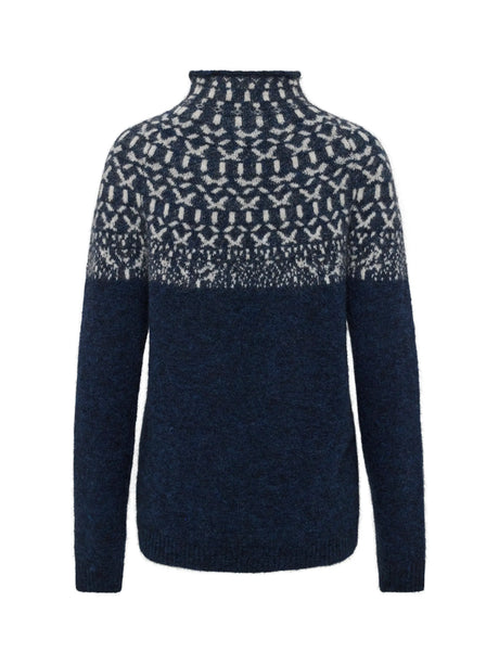 Redgreen Women Jesebel Knit Sweater Dame - Navy Pattern -