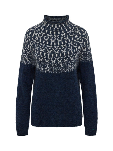 Redgreen Women Jesebel Knit Sweater Dame - Navy Pattern -