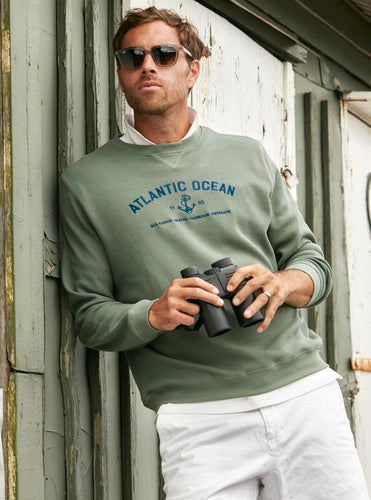 Sea Ranch Johnson Langærmet Sweatshirt Herre - Laurel Leaf -