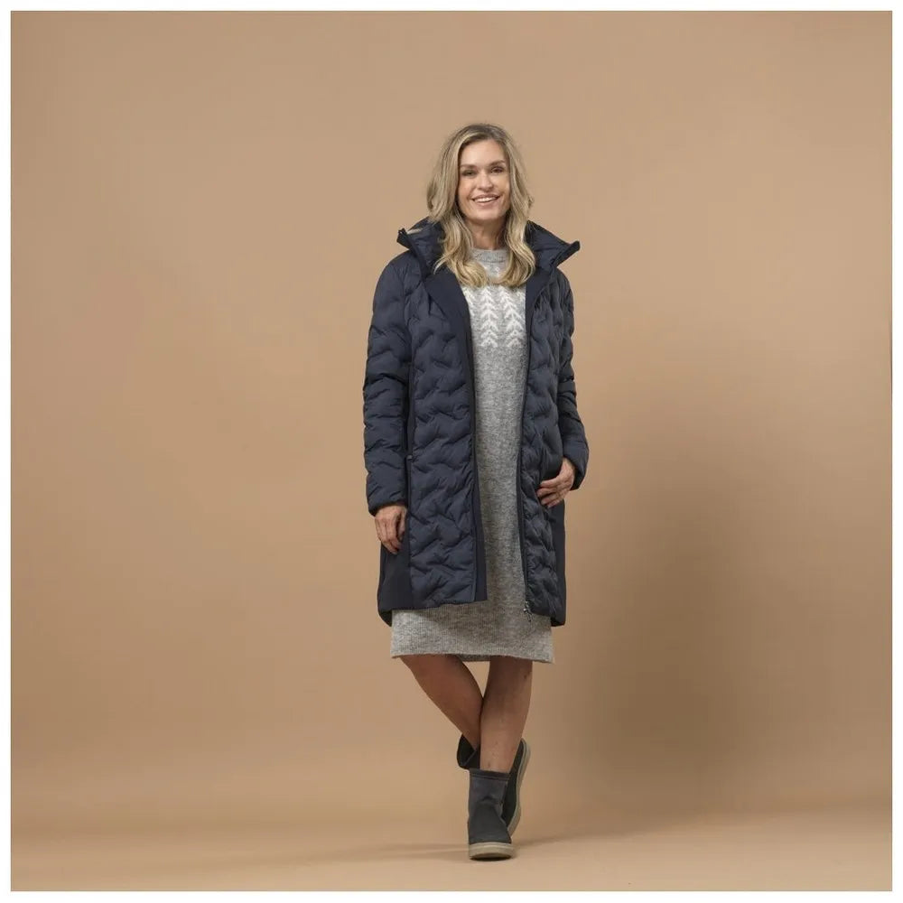 Sea Ranch Sia Coat Frakke Dame - Dark Navy