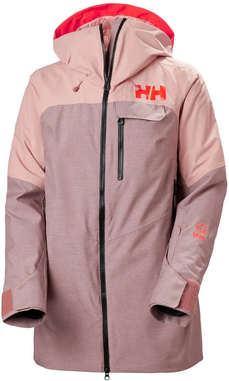 Helly Hansen W Whitewall Lifaloft Jacket Skijakke Dame - Ash Rose M