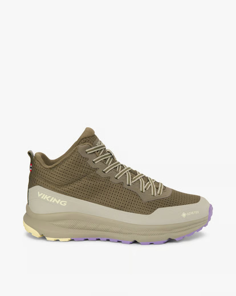 Viking Motion Mid GTX W Damesko - Olive/Lilac - Olive Lilac