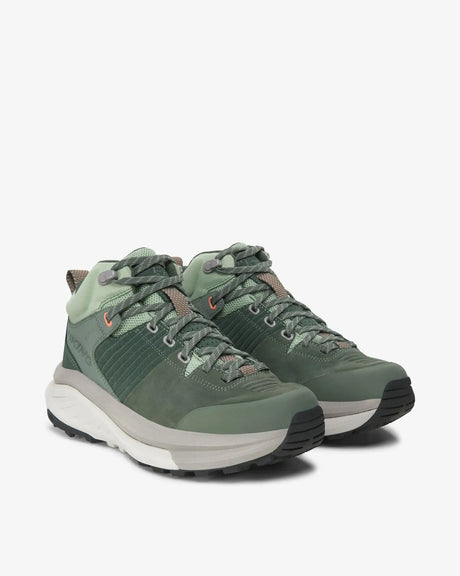 Viking Cerra Hike Mid Women's Hiking Shoes Vandresko Dame - Green/Light Grey -