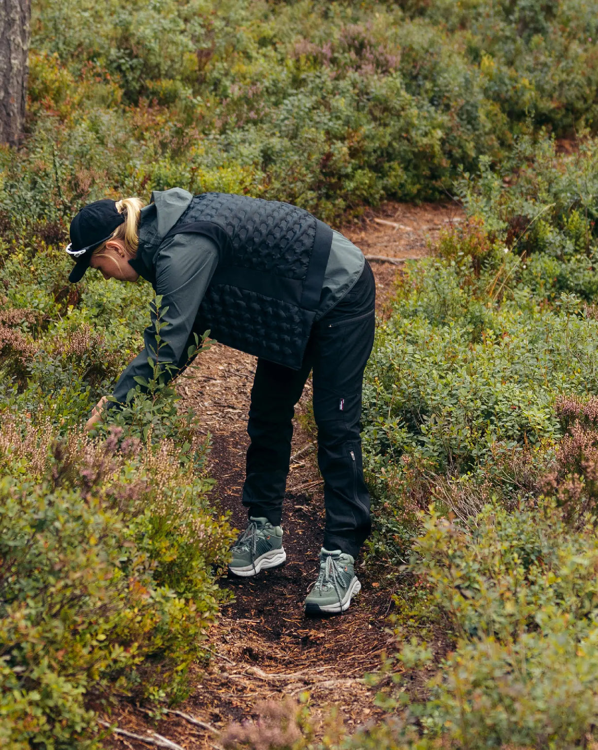 Viking Cerra Hike Mid Women's Hiking Shoes Vandresko Dame - Green/Light Grey -