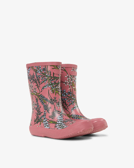 Viking Indie Print Gummistøvler Børn - Antiquerose/Light Blue -