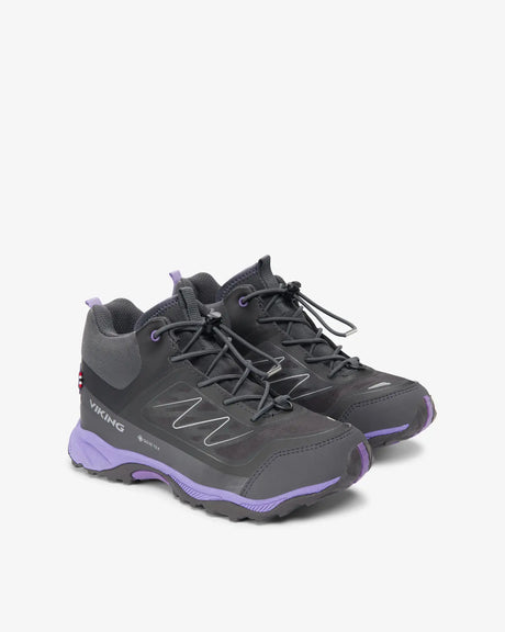 Viking Tind Mid GTX Junior Vandresko Børn - Charcoal/Violet -