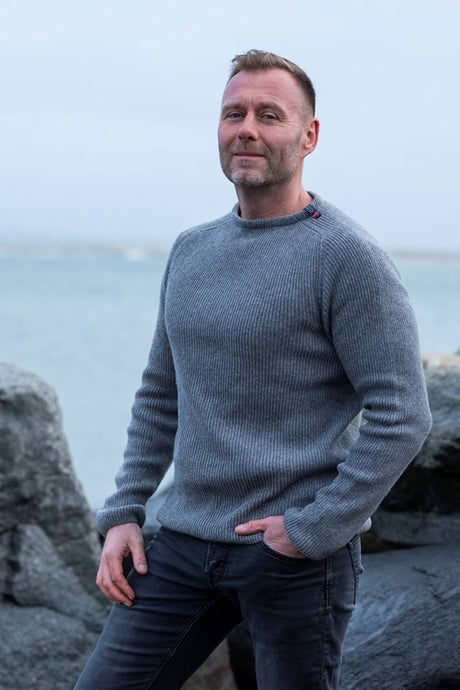 Woolwear Jurmo Striktrøje Dame / Herre - Lysegrå -