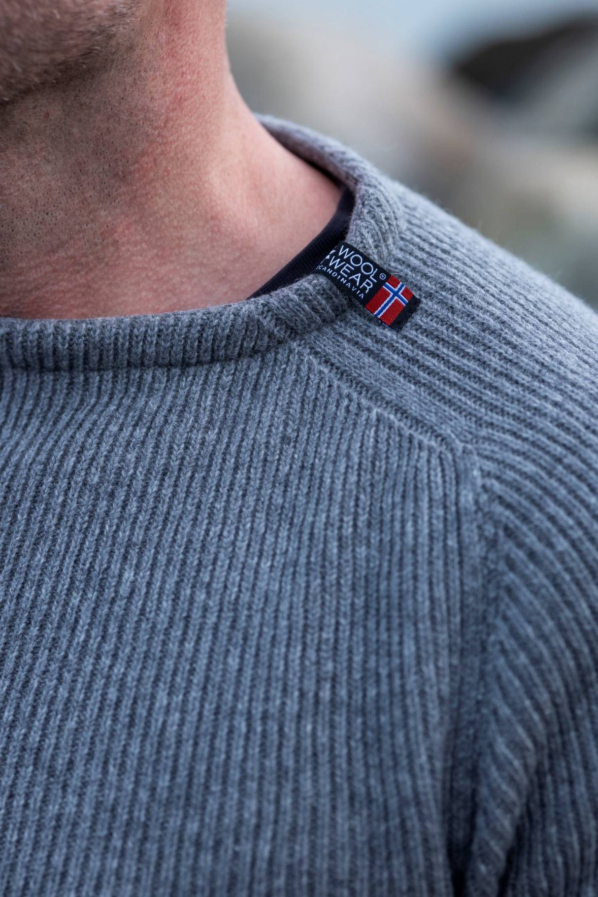 Woolwear Jurmo Striktrøje Dame / Herre - Lysegrå -